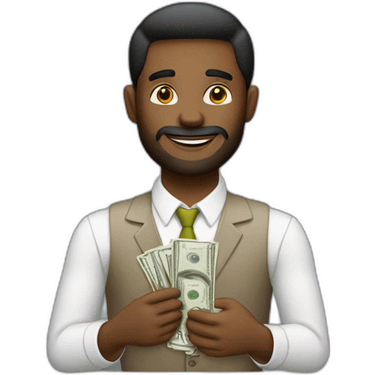 hombre con dinero  emoji