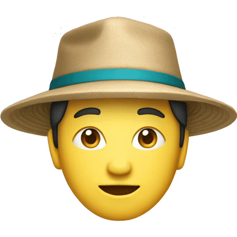 Chinese with hat emoji