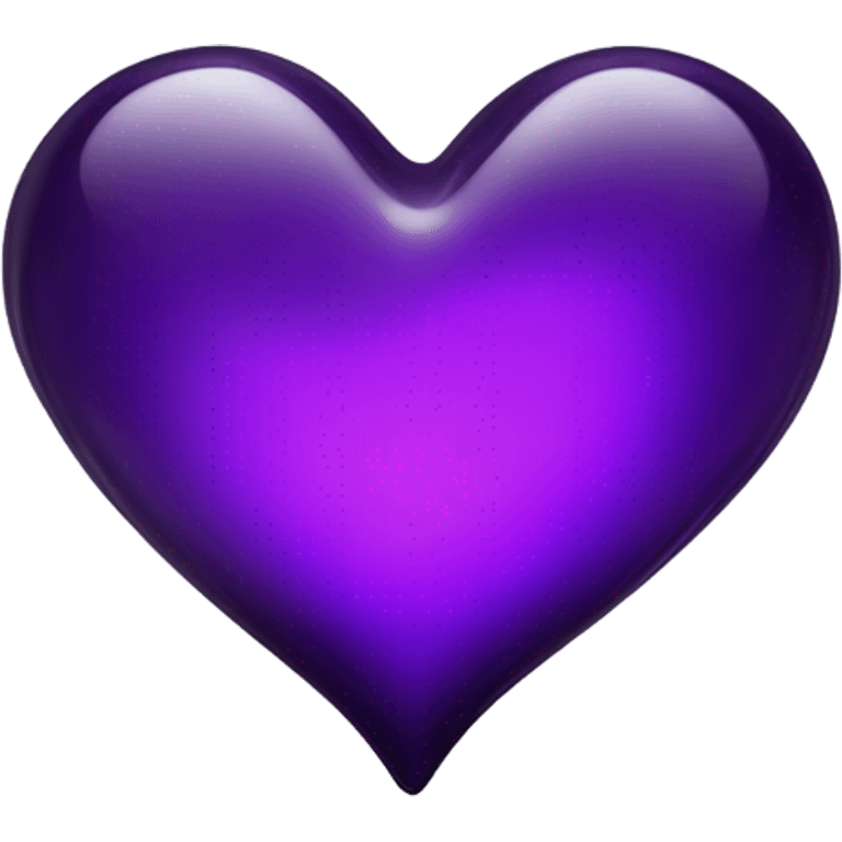 glass dark purple heart  emoji