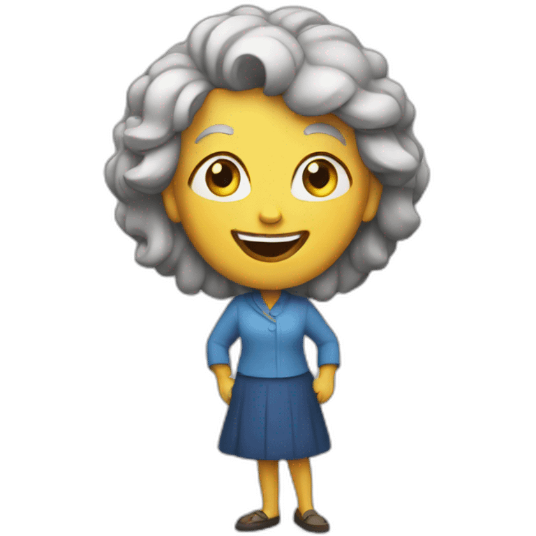 crazy lady emoji