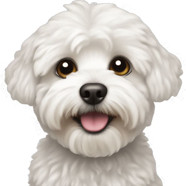 White Maltipoo emoji