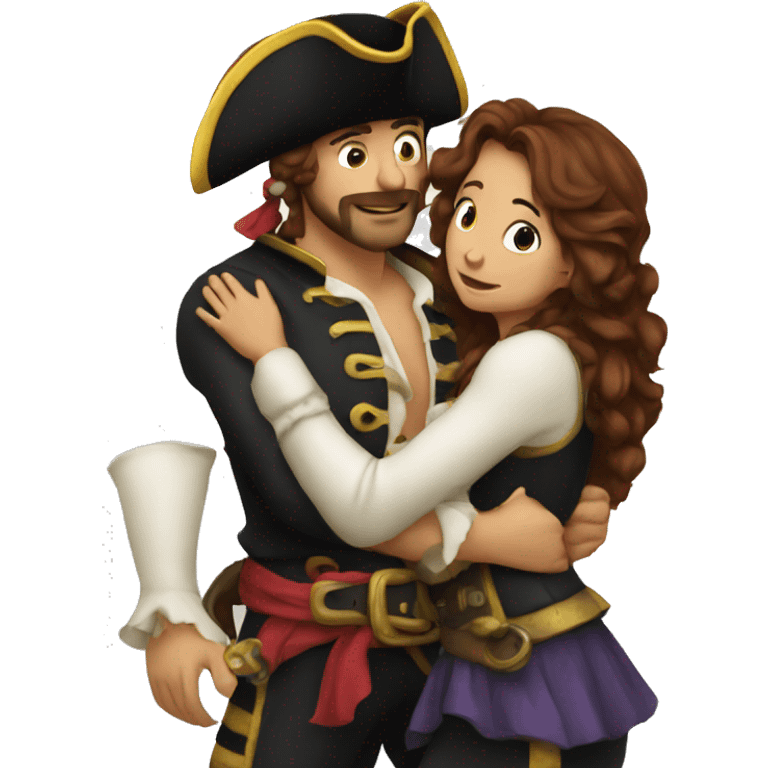 Pirate hugging emoji