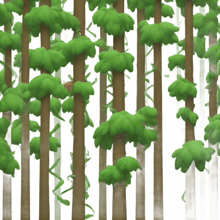 Forest falling down emoji