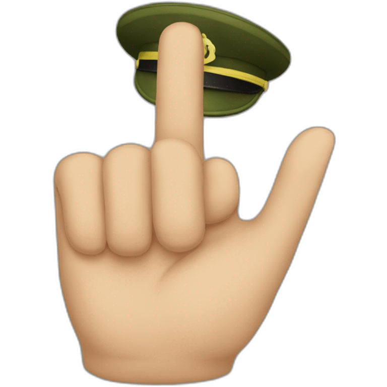 Saluting emoji