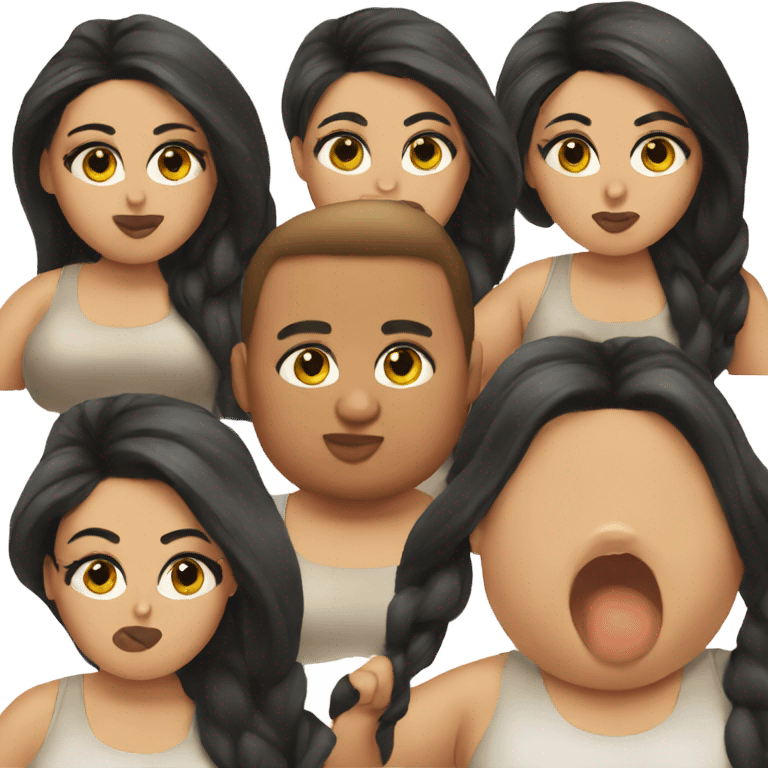 fat Kim Kardashian emoji