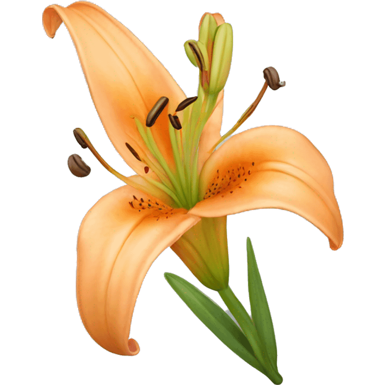 light orange lilium emoji