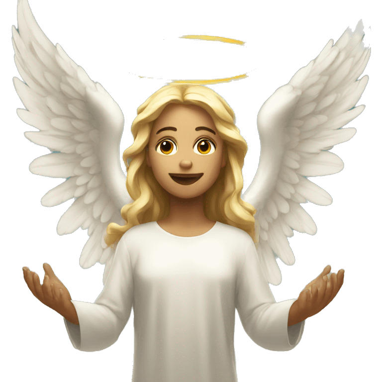 angel worship emoji