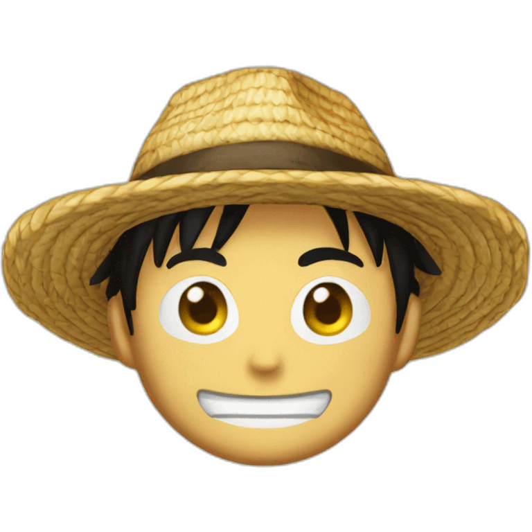 chapeau de paille luffy emoji