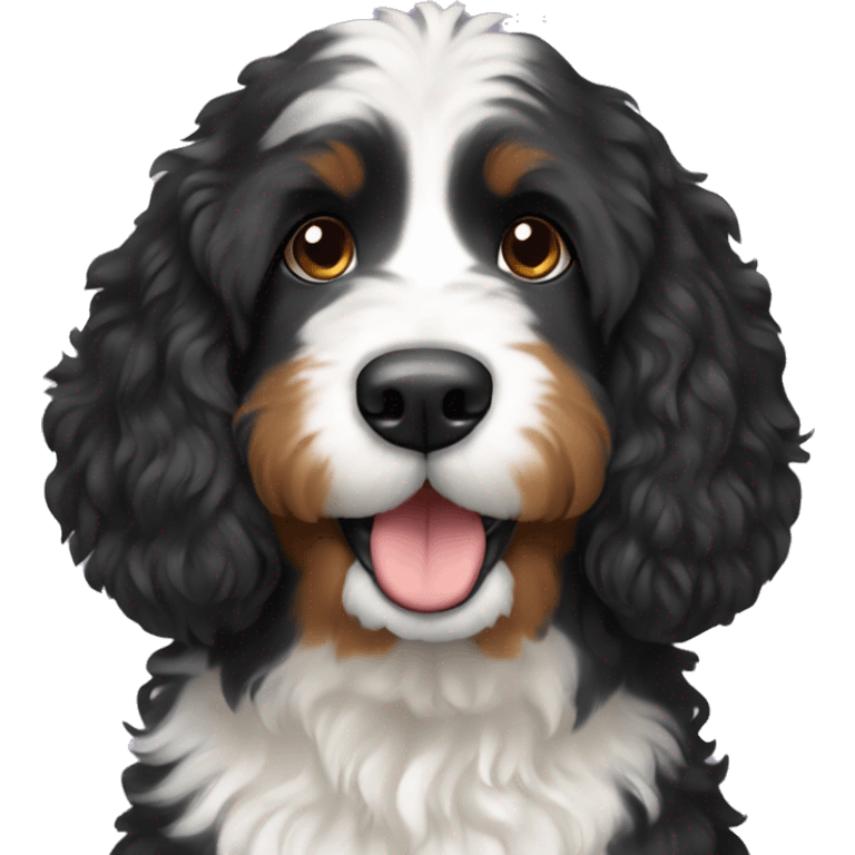 Bernedoodle Emoji emoji