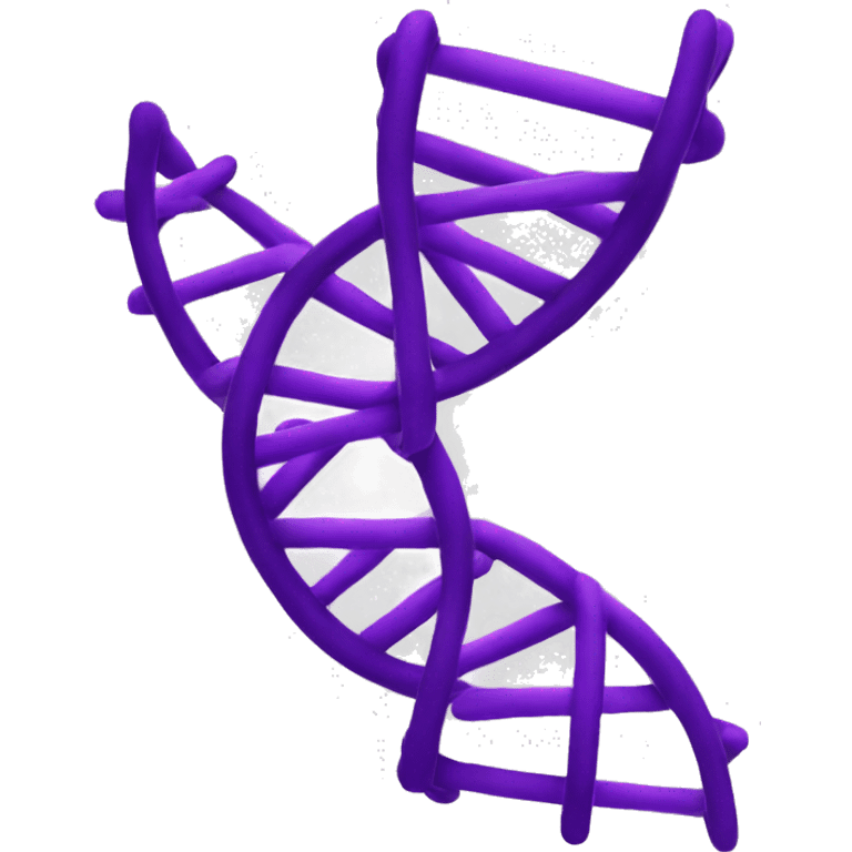 Purple DNA double helix emoji