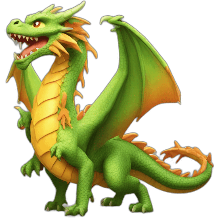 Un dragon de feu légendaire emoji