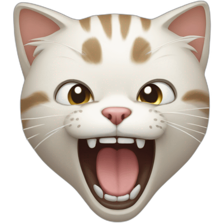 Cat screaming emoji