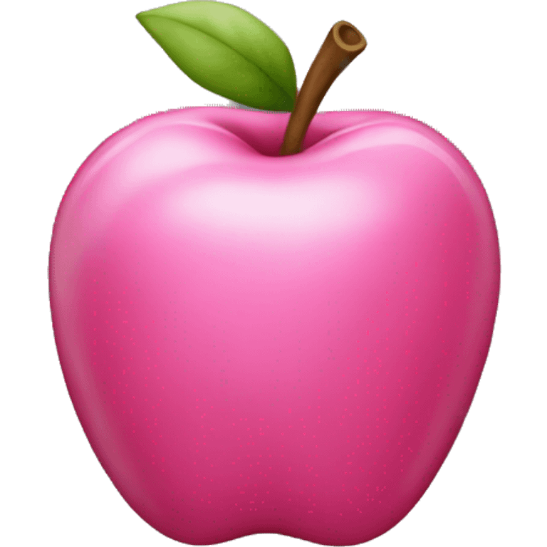 Pink apple emoji