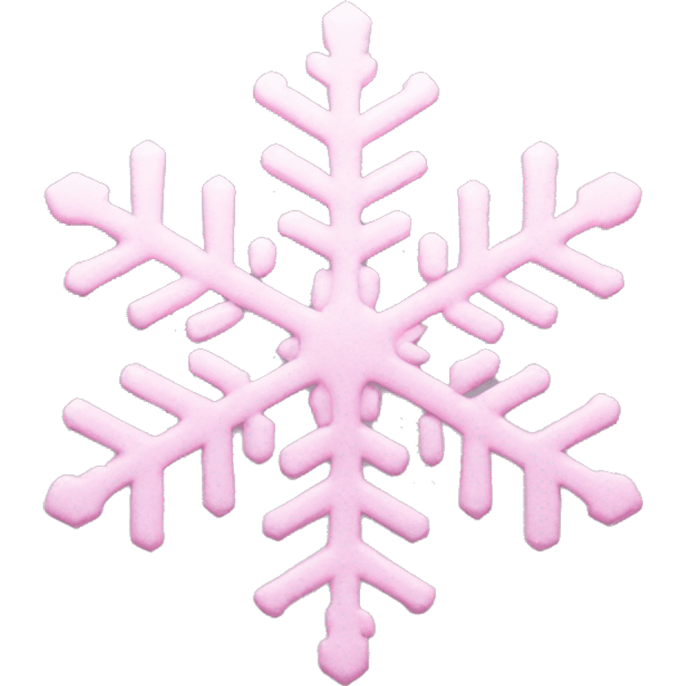 pastel pink snowflake  emoji