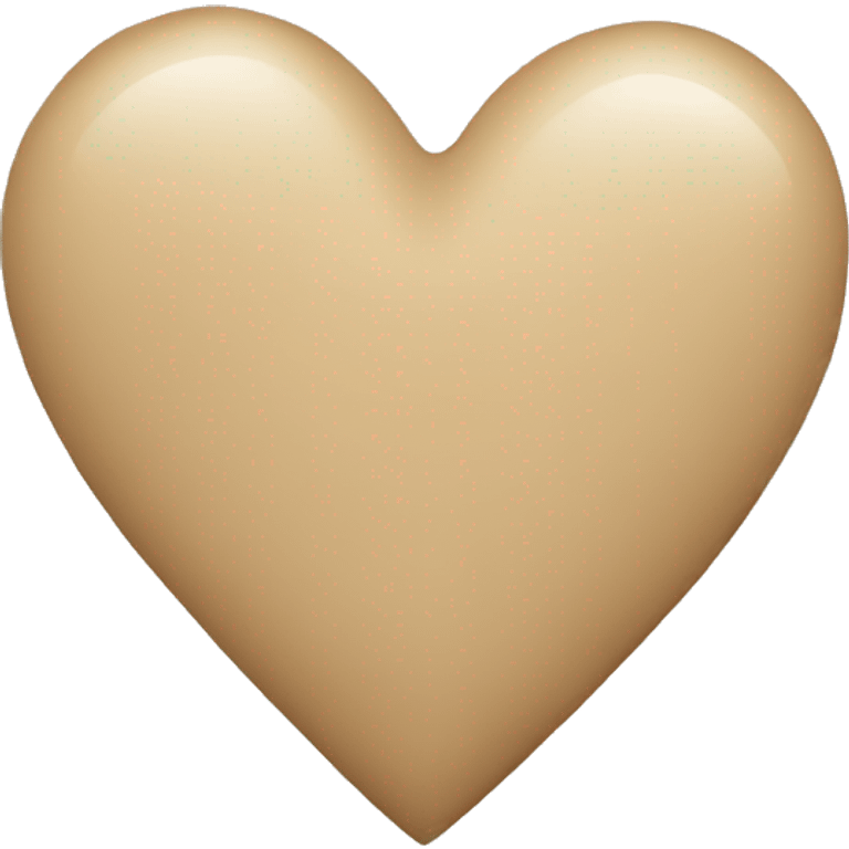 Beige heart  emoji