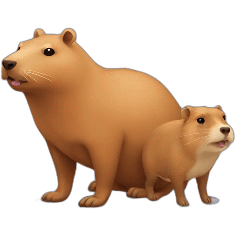 capybara and dog emoji