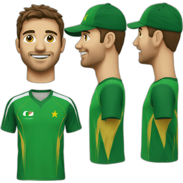 Pakistan cricket t shirt emoji