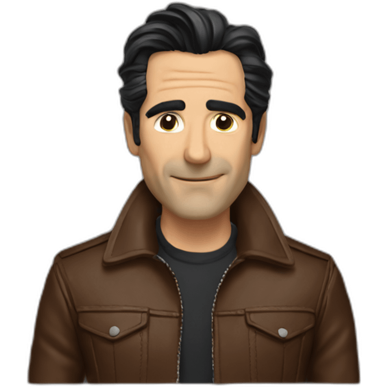 Ben Chaplin brown leather jacket emoji