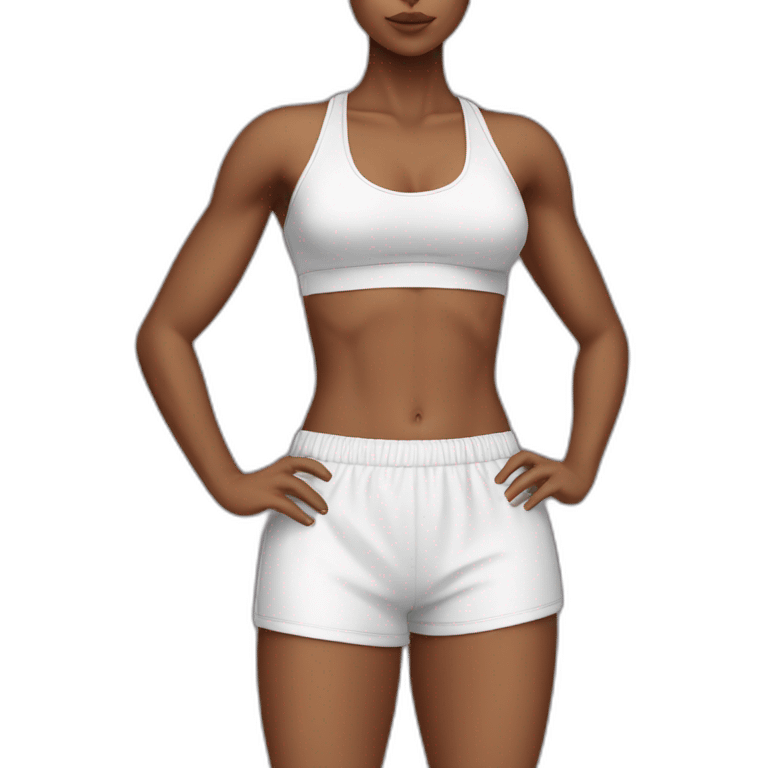 Fit girl body emoji