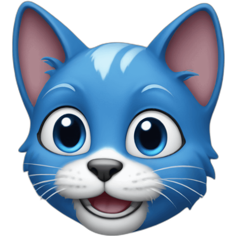 Smurf blue cat emoji