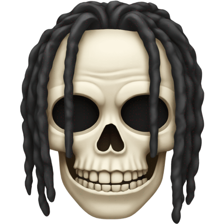 Skull with dreads emoji