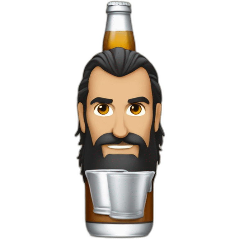 Sébastien chabal buvant une bière emoji