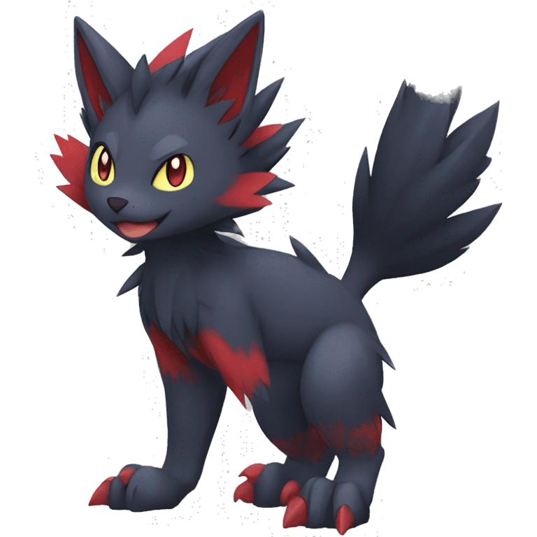 Litten-Zorua-Nargacuga-Sergal-Fakemon-hybrid full body emoji