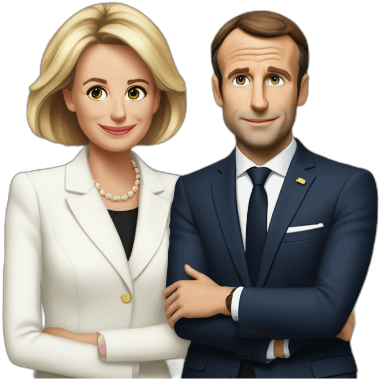 Macron fait la levrette avec brigitte emoji