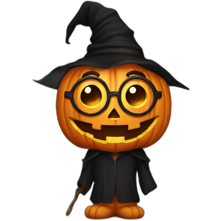 Harry Potter pumpkin emoji