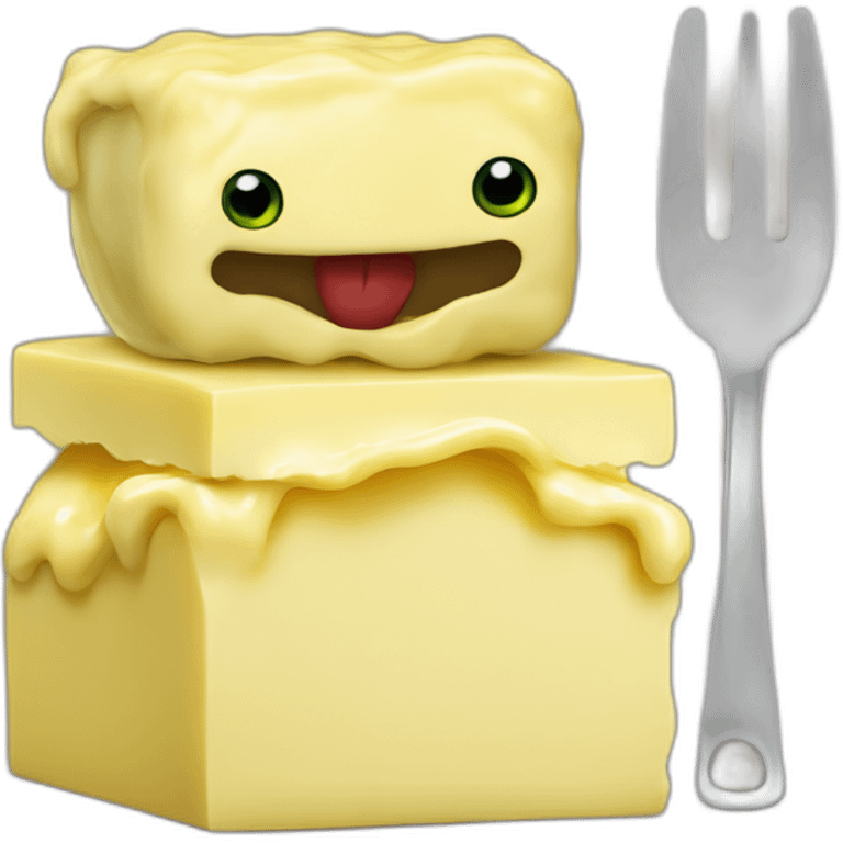 butter upsets the frog's stomach and ruins dinner! emoji