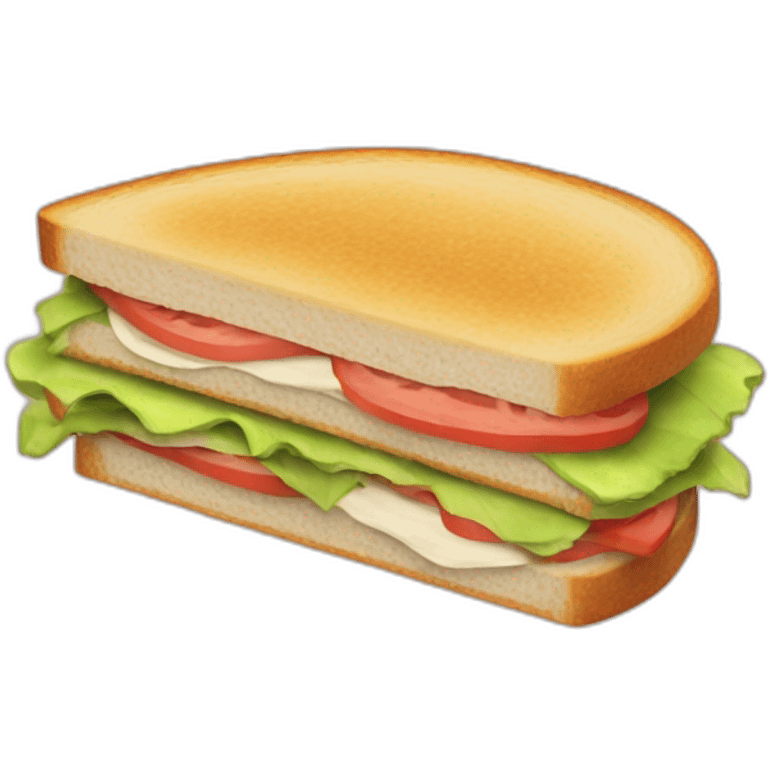 Simple sandwich 🥪 for school emoji