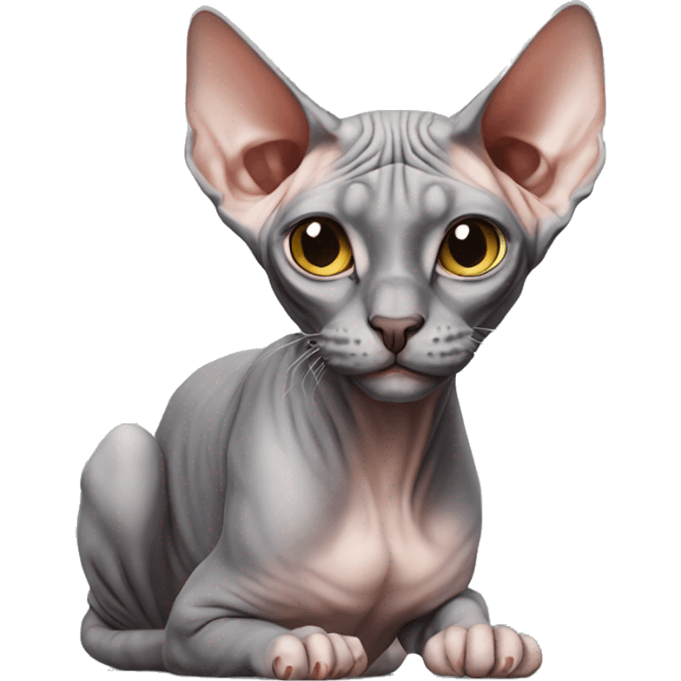 Sphynx cat emoji