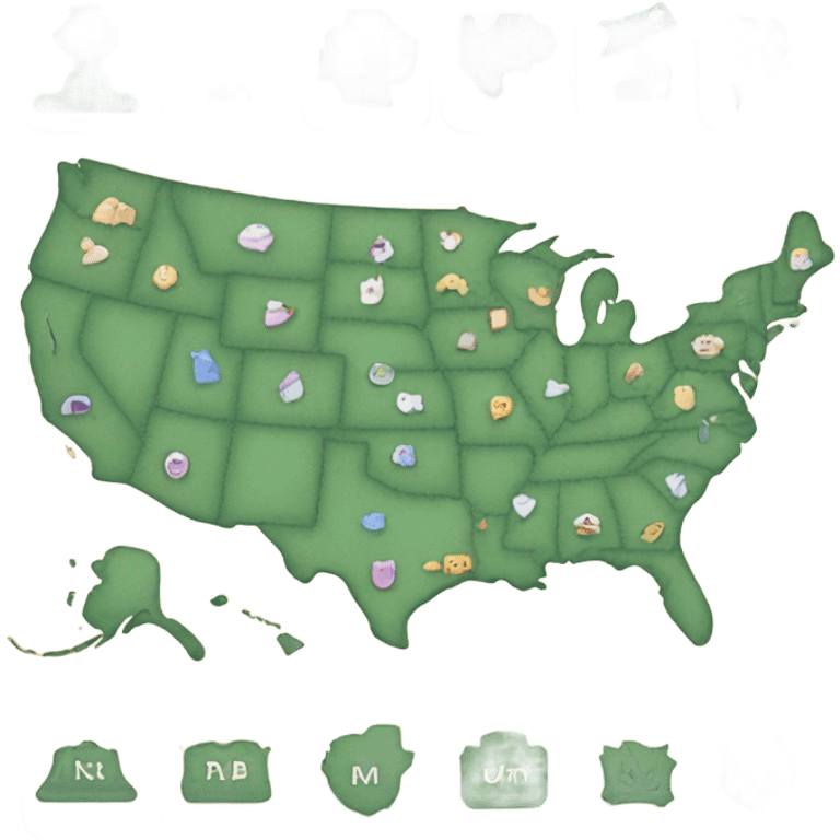 USA map emoji