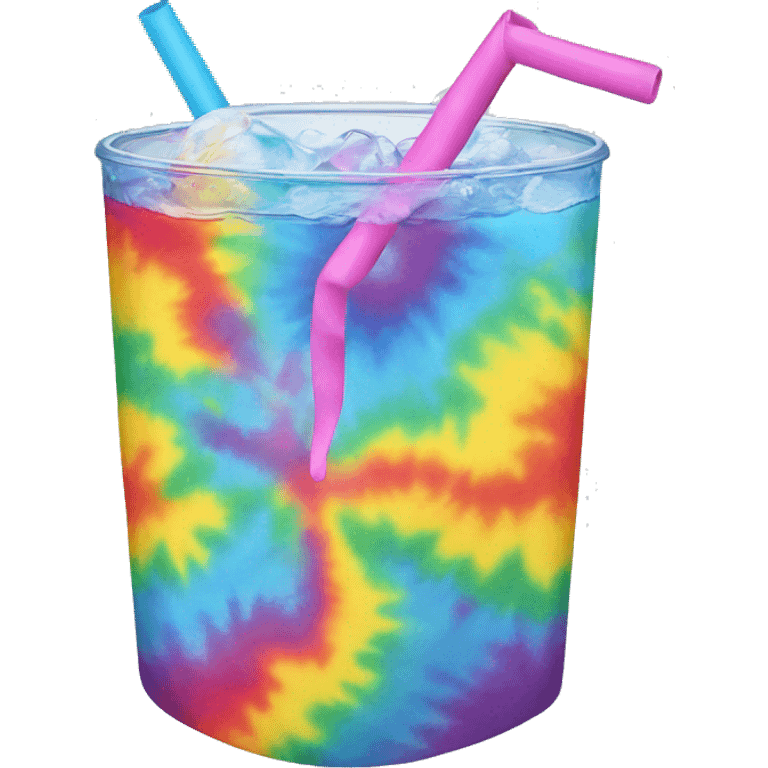 tie-dye drink emoji