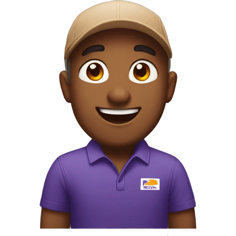 Fedex delivery guy that’s really excited emoji