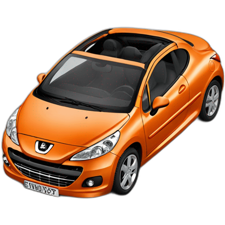 peugeot-207CC-orange emoji