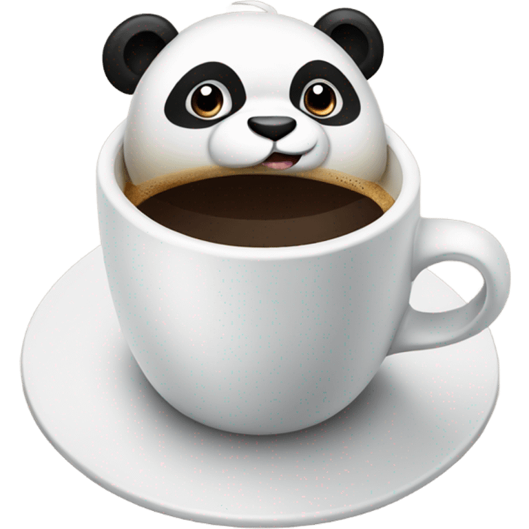 panda drink coffee emoji