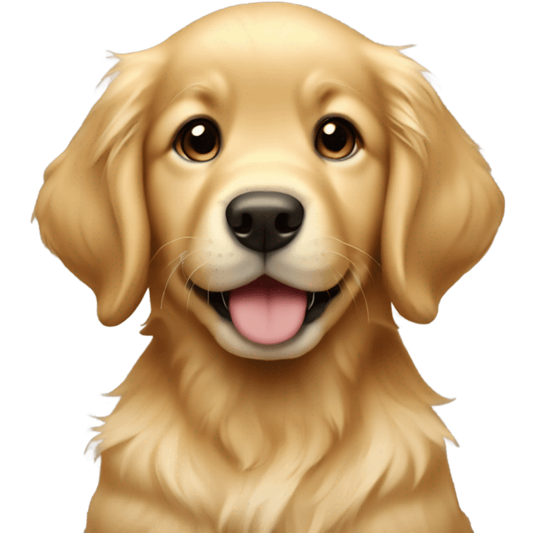 Golden retriever puppy  emoji