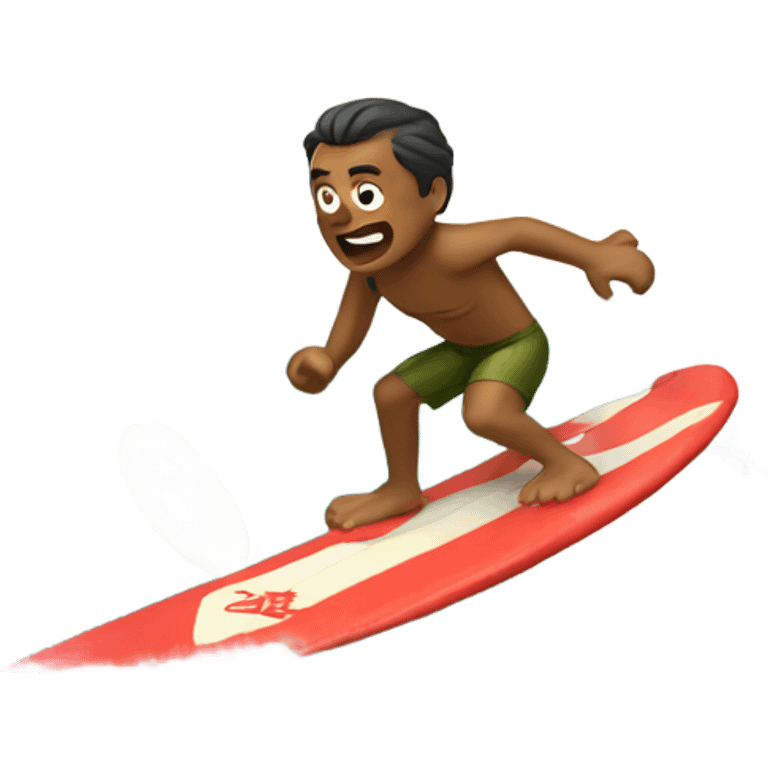 Tubarão surfando  emoji