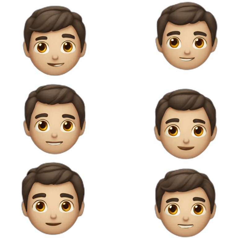 brunette guy emoji