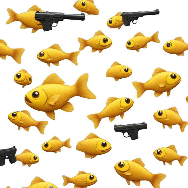 Fish with gun emoji