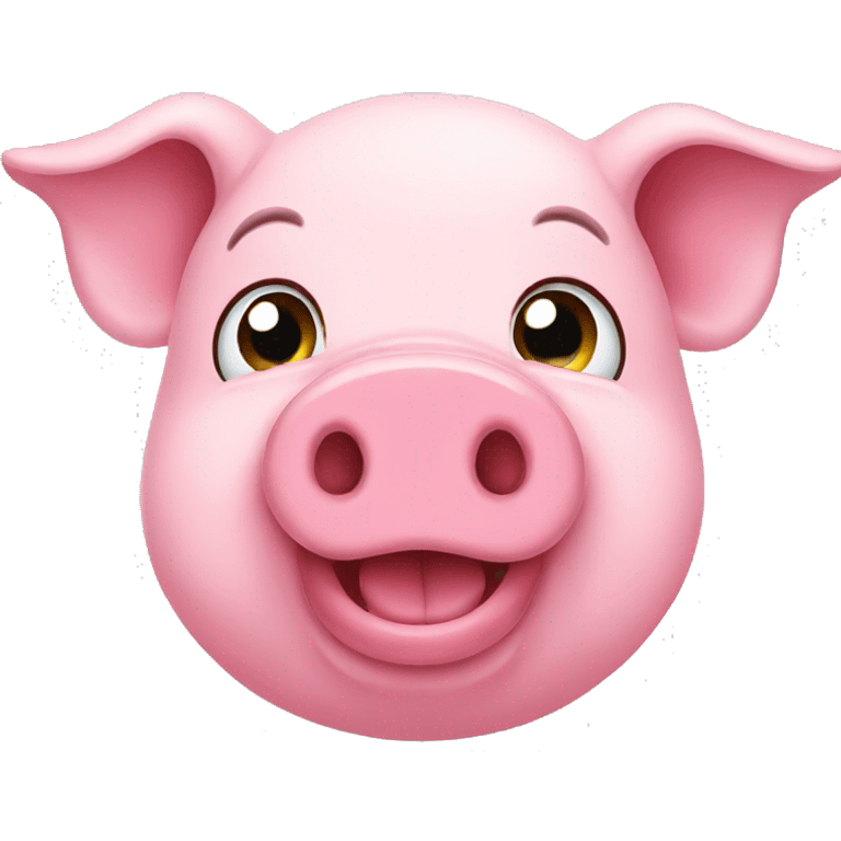 Pink pig emoji