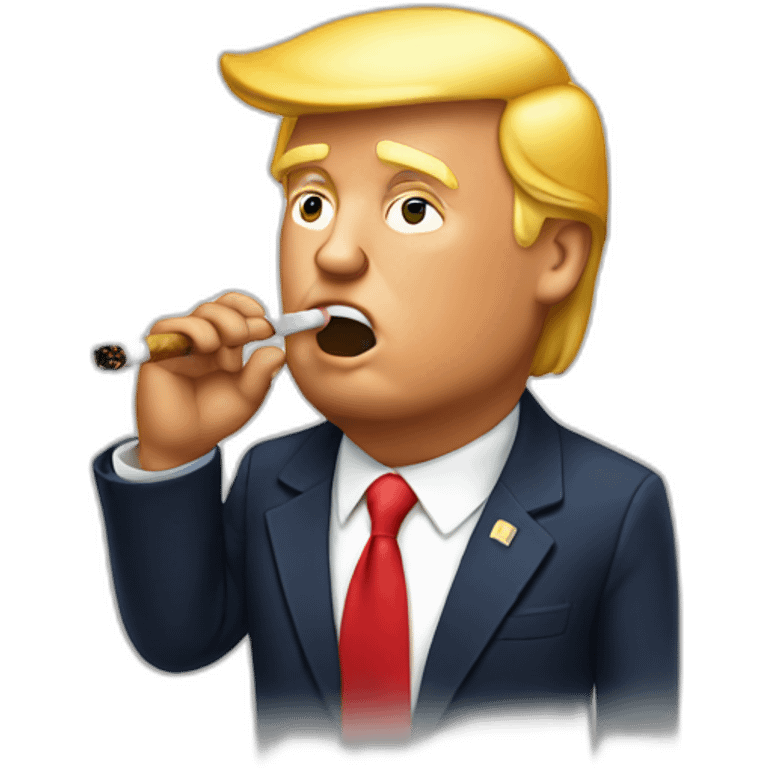 Trump smoking emoji