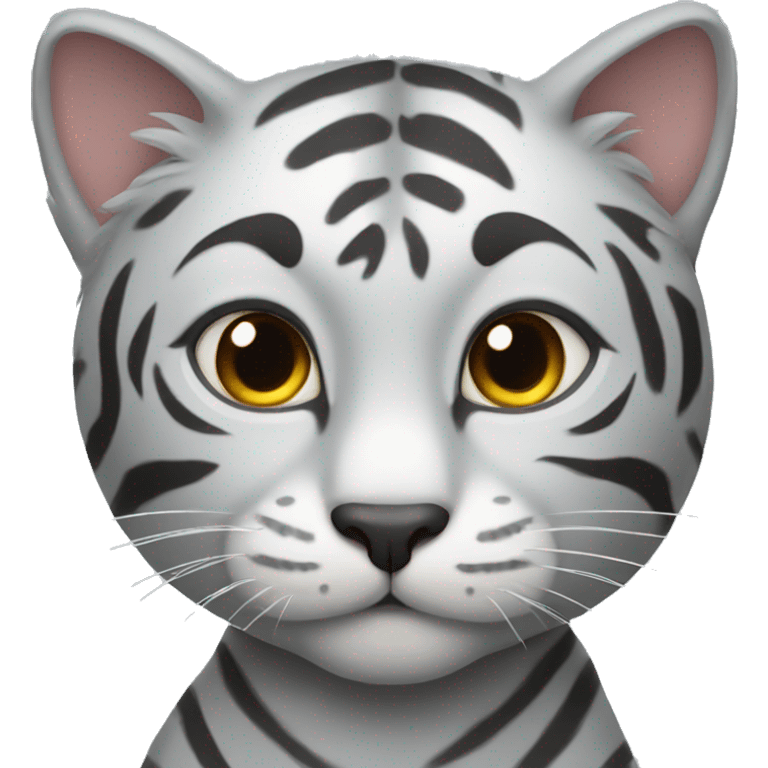 Grey tiger cat emoji