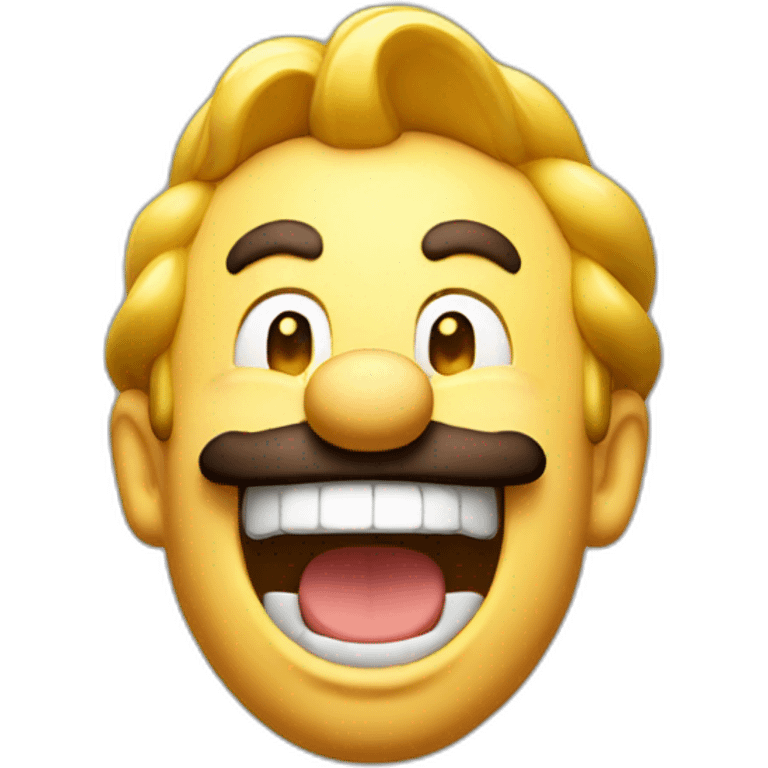 Mario laughing emoji