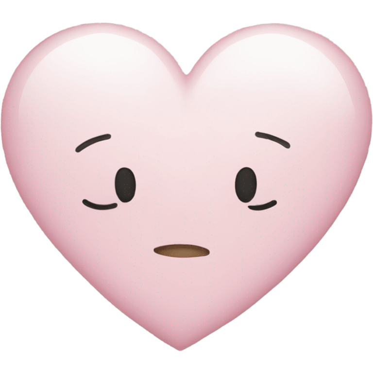 Light pink heart with white sparkles emoji