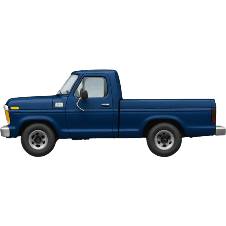 Navy blue 1979 ford truck  emoji