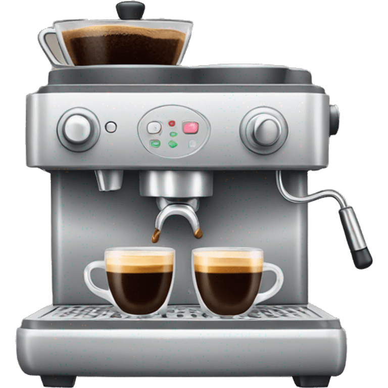 espresso machine in the style of iOS emoji emoji