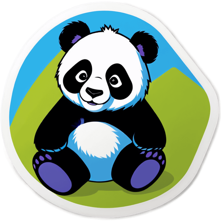 Cool panda emoji