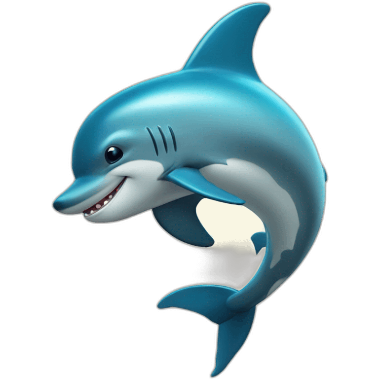 Dophin sur requin emoji